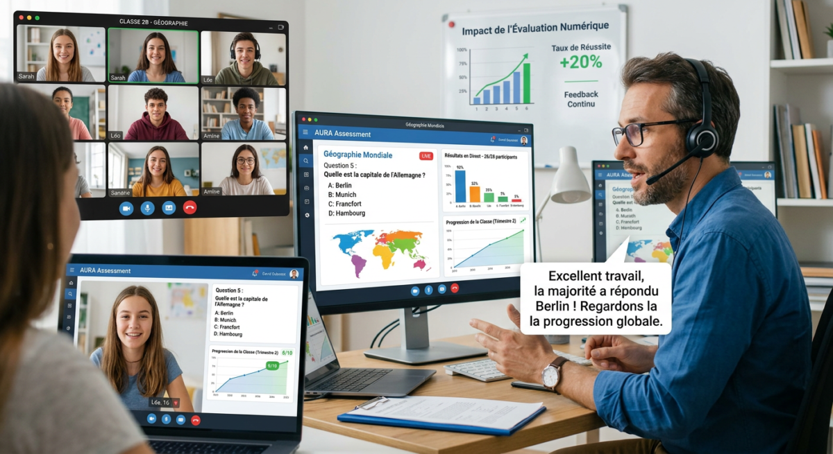 Optimiser l&rsquo;enseignement hybride avec des outils d&rsquo;évaluation numérique